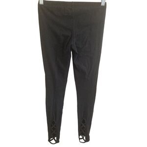 SO Perfect Leggings Strappy Workout Striped Pants Stretch Casual Gym Loungewear